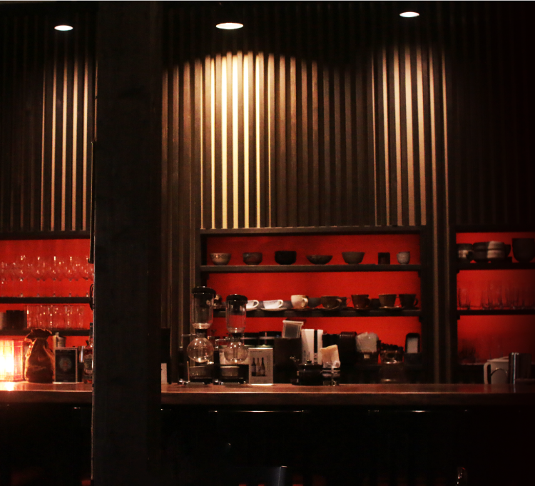 こだわりの店内